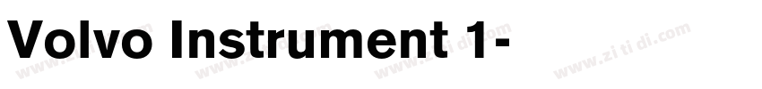 Volvo Instrument 1字体转换